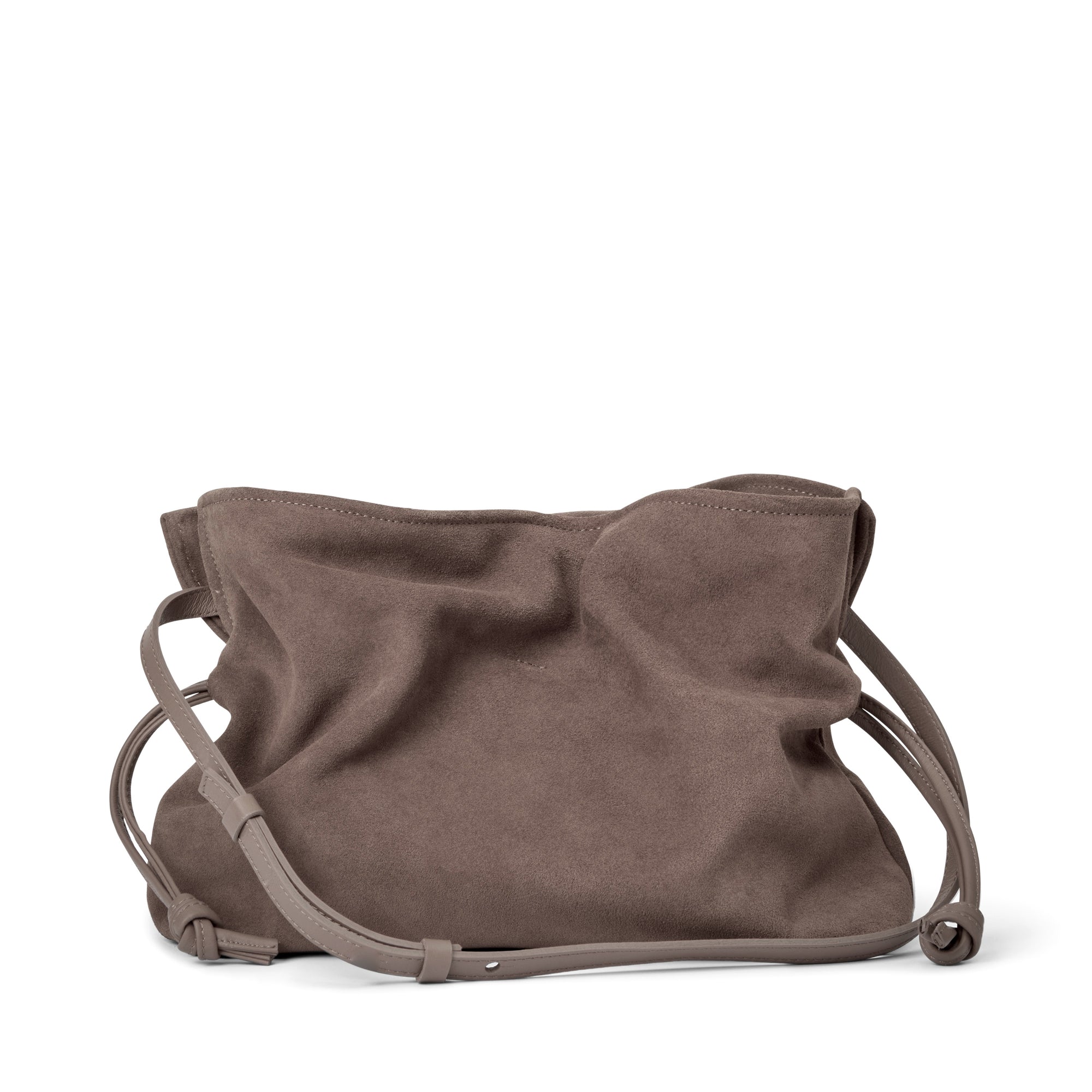 Camilla Bag Large, Suede Mouse Grey
