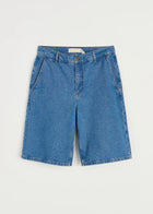 Carlo Denim Shorts, Clear Blue