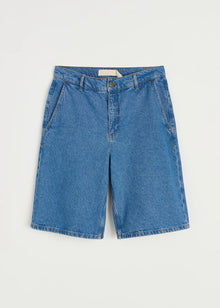 Carlo Denim Shorts, Clear Blue