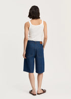 Carlo Denim Shorts, Mid Blue