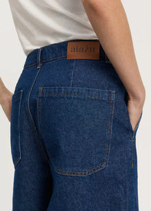Carlo Denim Shorts, Mid Blue