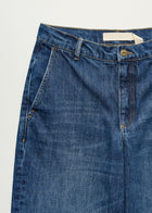 Carlo Midwaist Wide Jeans I 3086, Worn Blue