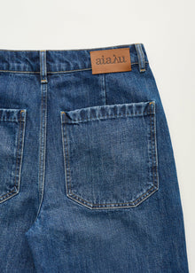 Carlo Midwaist Wide Jeans I 3086, Worn Blue