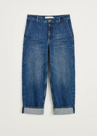 Carlo Midwaist Wide Jeans I 3086, Worn Blue