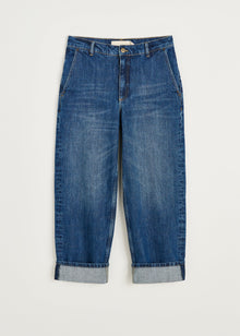 Carlo Midwaist Wide Jeans I 3086, Worn Blue
