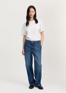 Carlo Midwaist Wide Jeans I 3086, Worn Blue