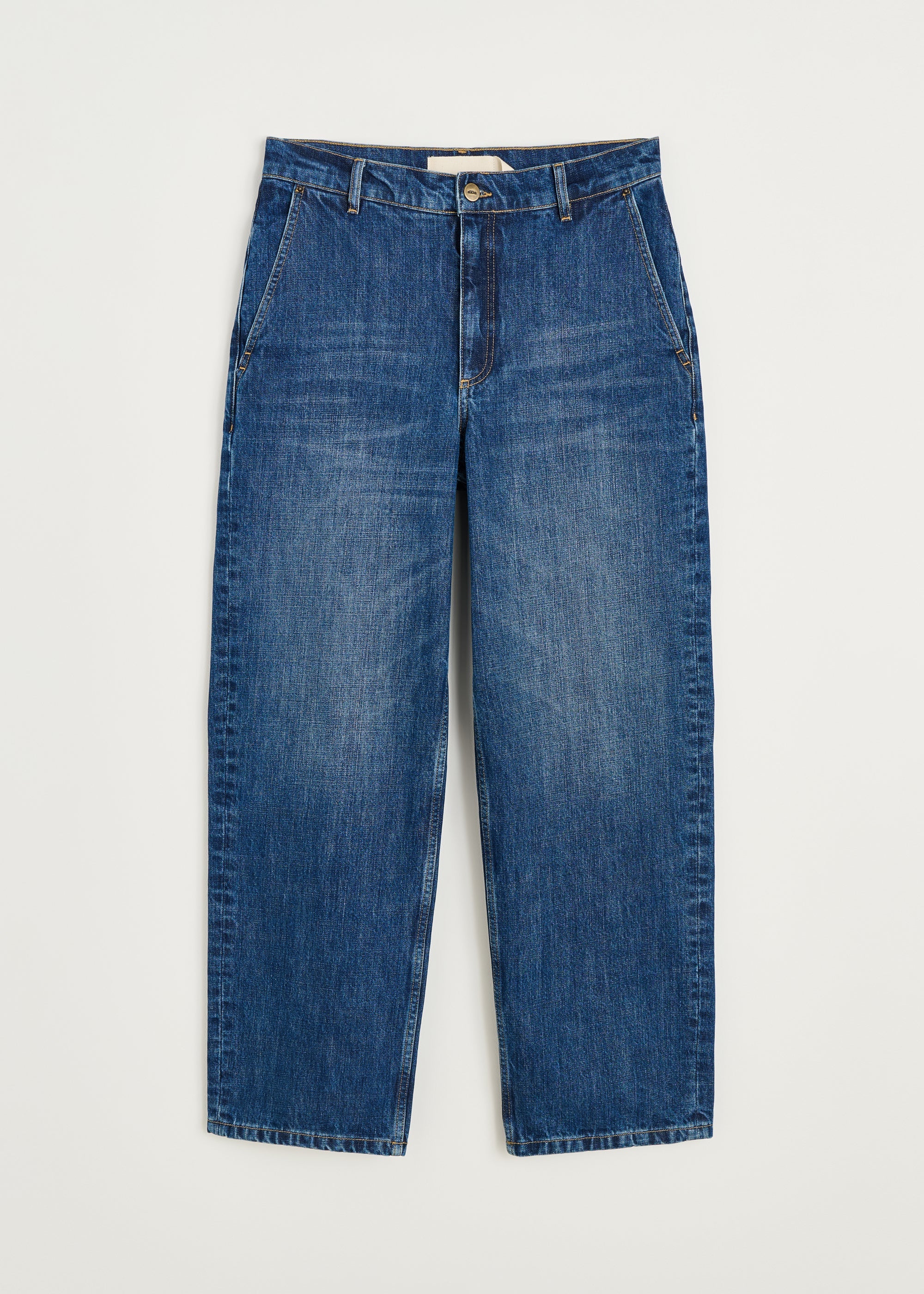 Carlo Midwaist Wide Jeans I 3086, Worn Blue