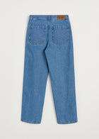 Carlo Midwaist Wide Jeans, Clear Blue