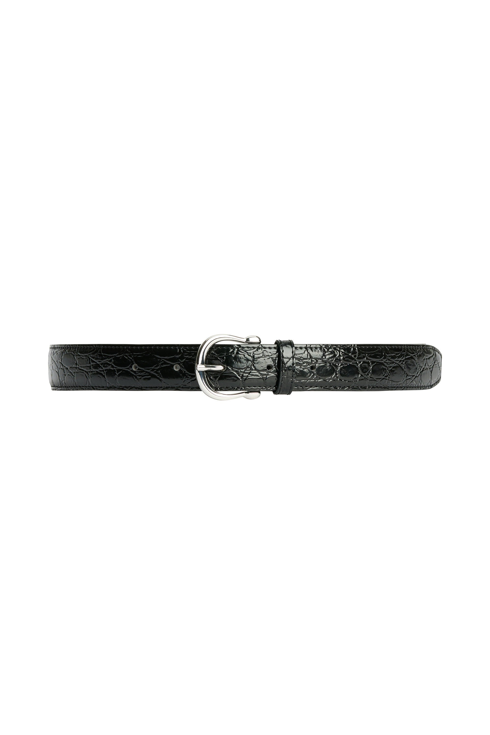 Casual Belt, Croco Black