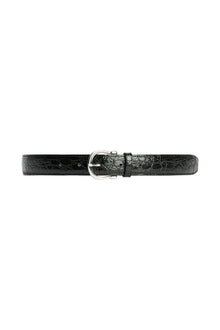 Casual Belt, Croco Black