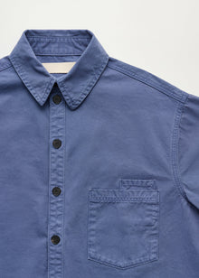 Casy Shirt Cotton 3164, Washed French Blue