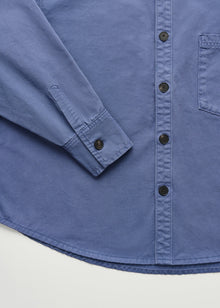 Casy Shirt Cotton 3164, Washed French Blue