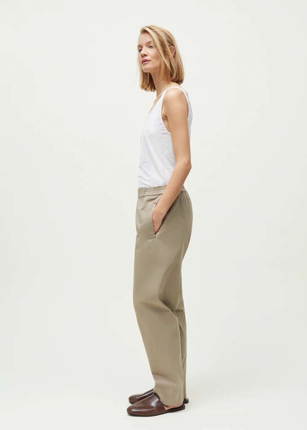 Coco pant twill, Light Vintage Army