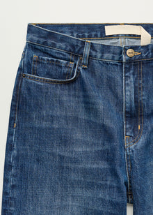 Collin Midwaist Relaxed Jeans 3161, Worn Blue