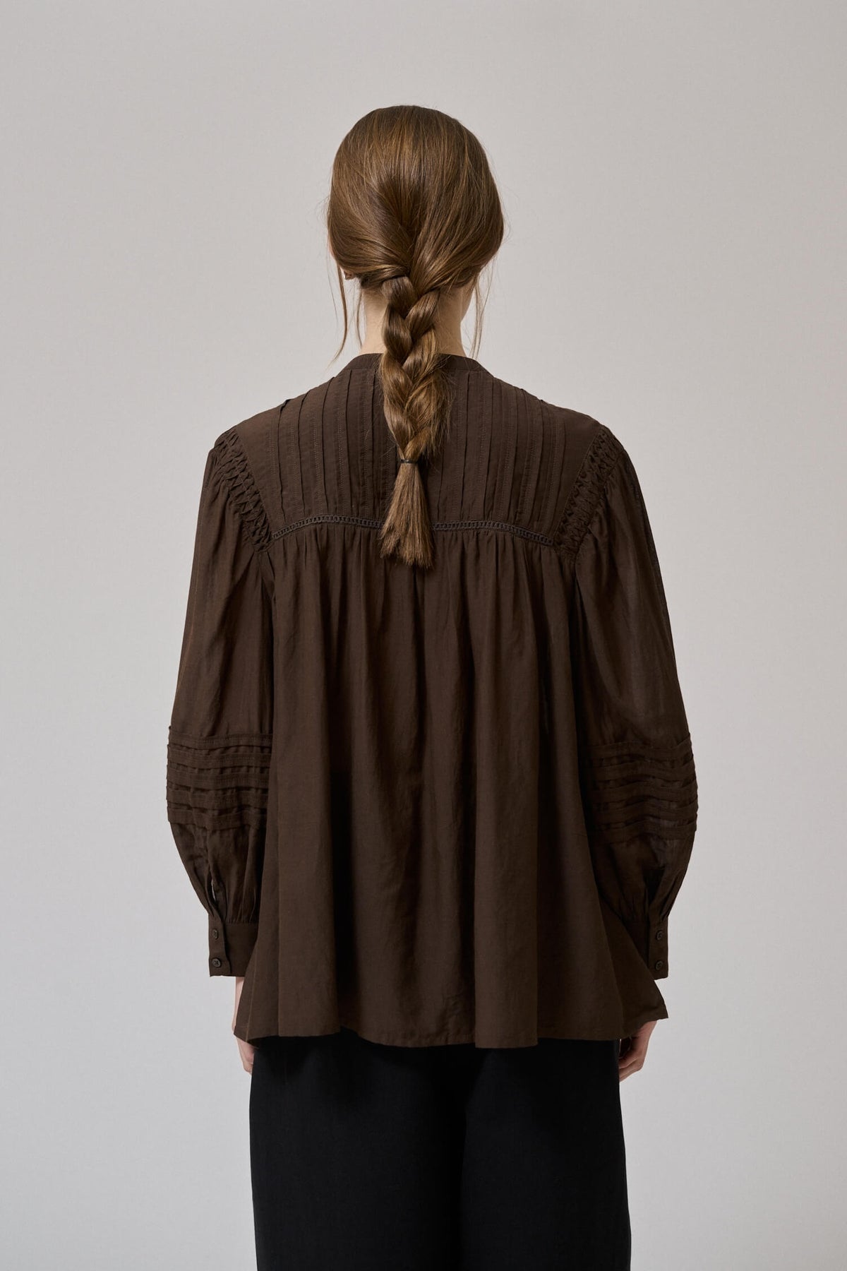 Dew ls shirt, Dark Brown