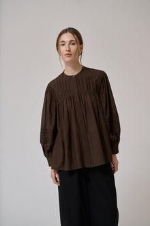 Dew ls shirt, Dark Brown