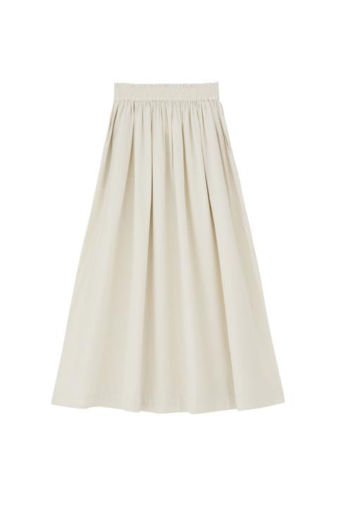Dagny Skirt, Light Blue/White stripe