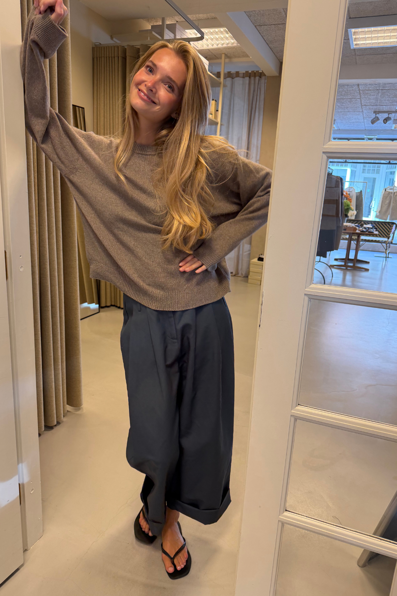 LouLou Cotton Pants, Blue No. 8