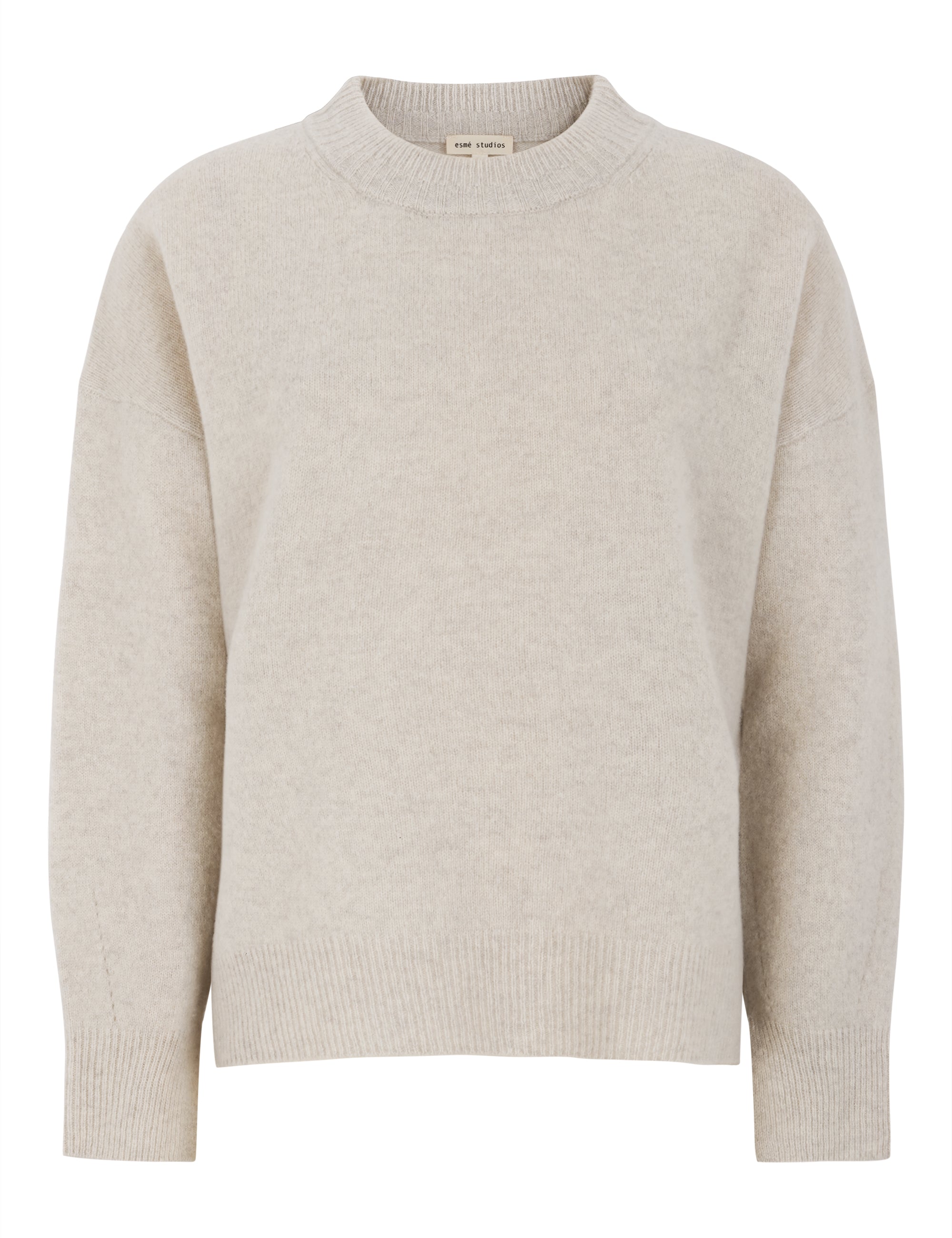 Cleo O-neck Knit, Nacreous Clouds Mélange