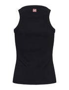 Blossom Racerback Rib Tank, Black