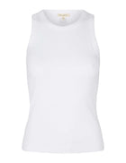 Blossom Racerback Rib Tank, Hvid