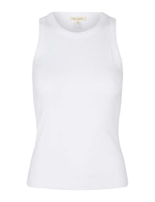 Blossom Racerback Rib Tank, Hvid
