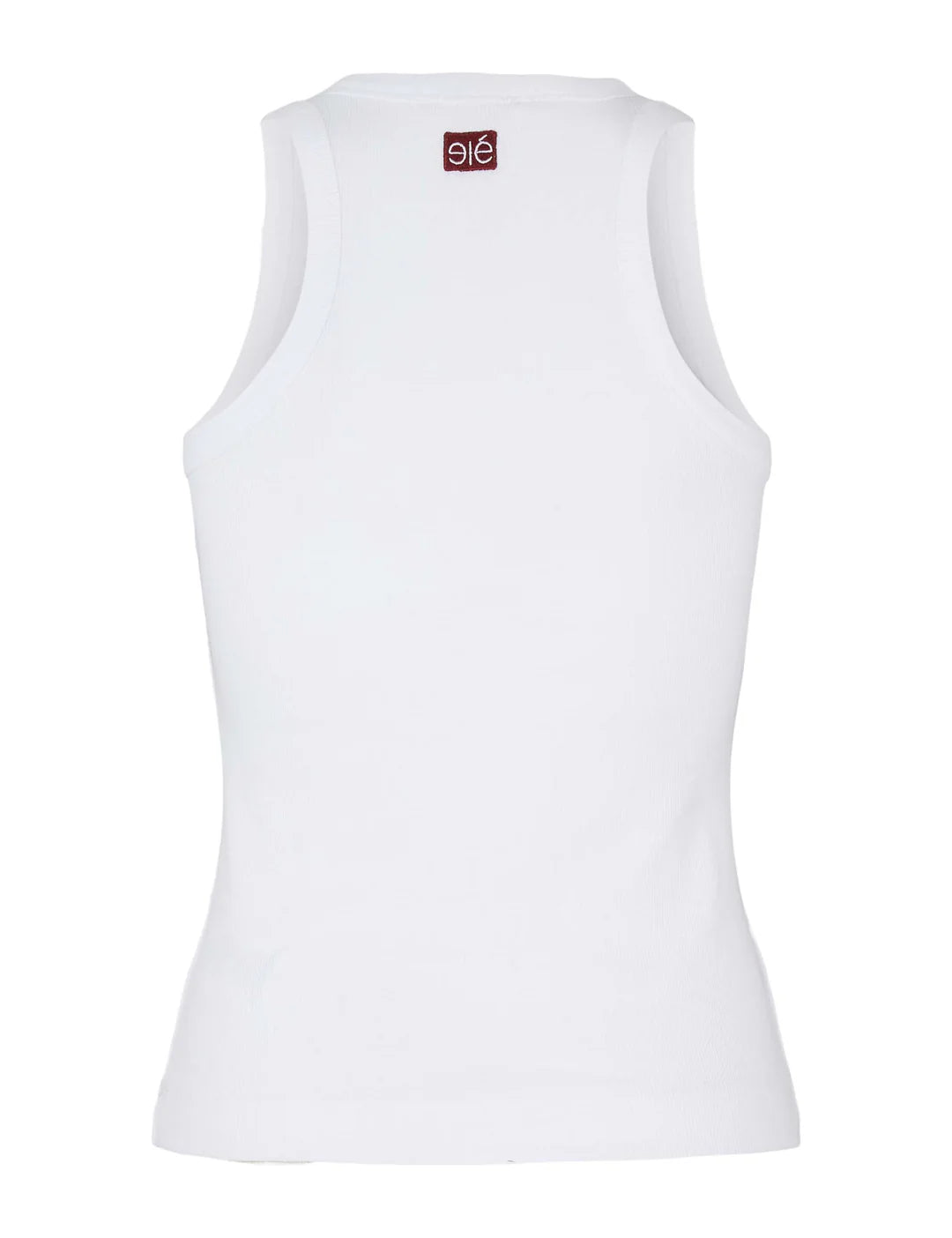 Blossom Racerback Rib Tank, Hvid