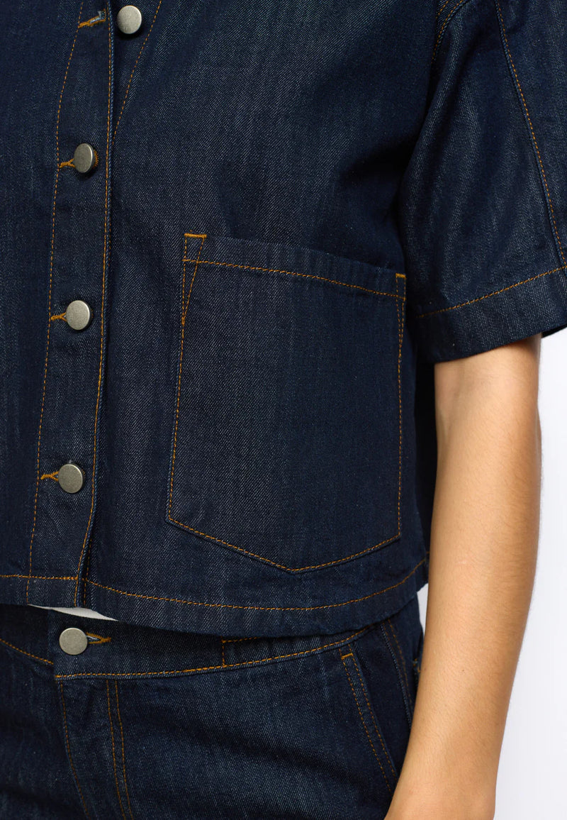 Edina Denim Shirt, Blue Denim
