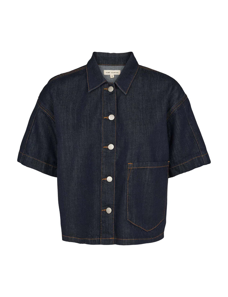 Edina Denim Shirt, Blue Denim