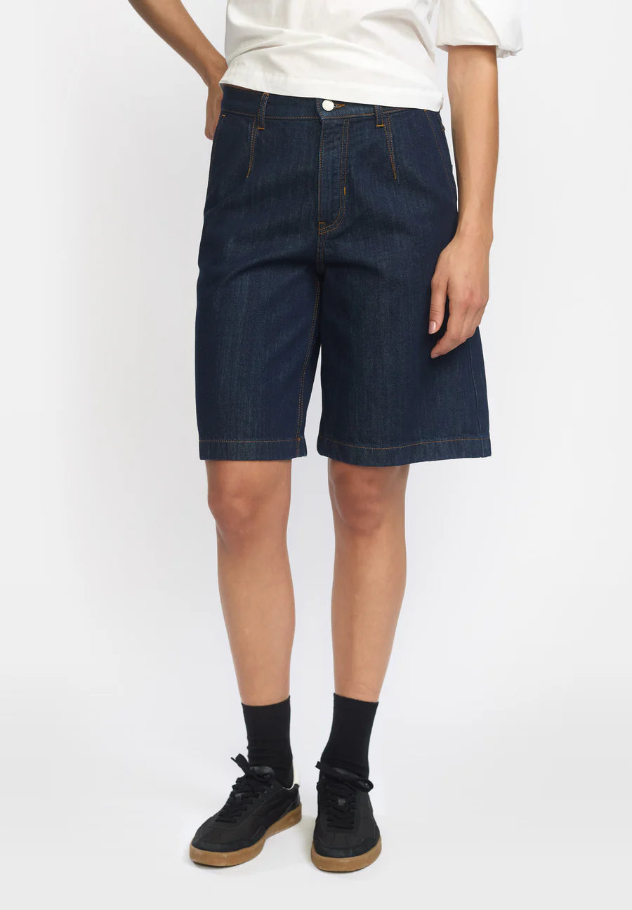 Edina Denim Shorts, Blue Denim