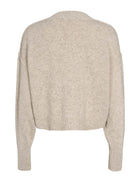 Elida Knit Cardigan, Sand Melange