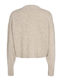 Elida Knit Cardigan, Sand Melange