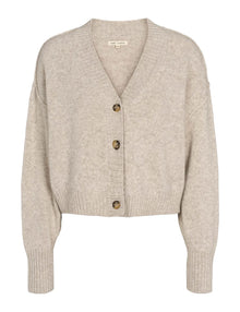 Elida Knit Cardigan, Sand Melange