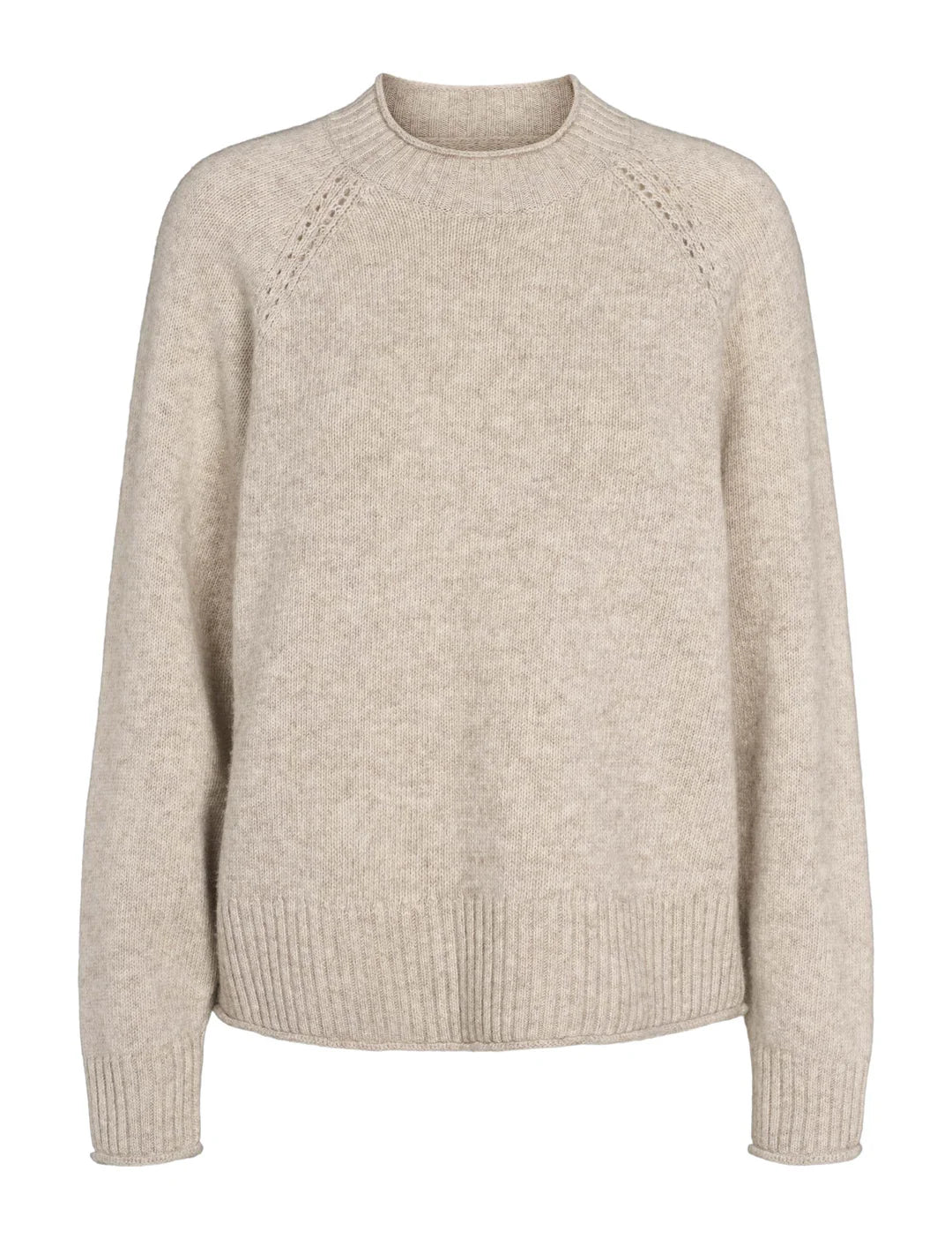 Elida Raglan Knit, Sand Melange