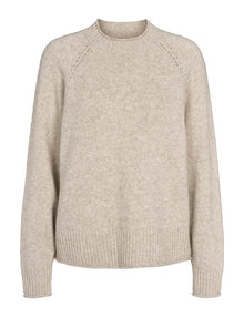 Elida Raglan Knit, Sand Melange