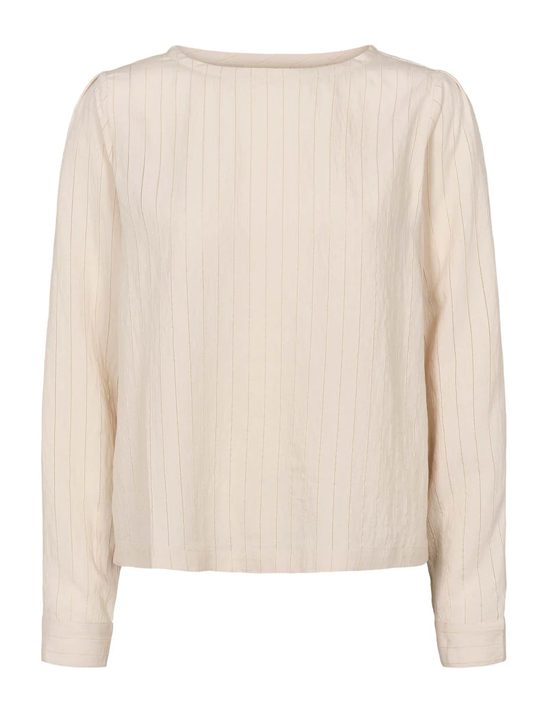 Malika Boatneck Blouse, Perfectly Pale