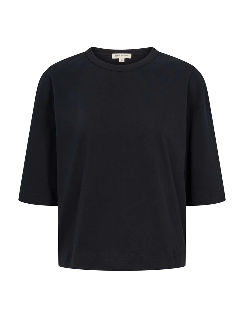 Signe 2/4 Boxy T-shirt, Black