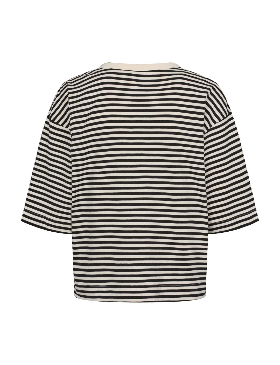 Signe Boxy T-shirt, Black Stripe