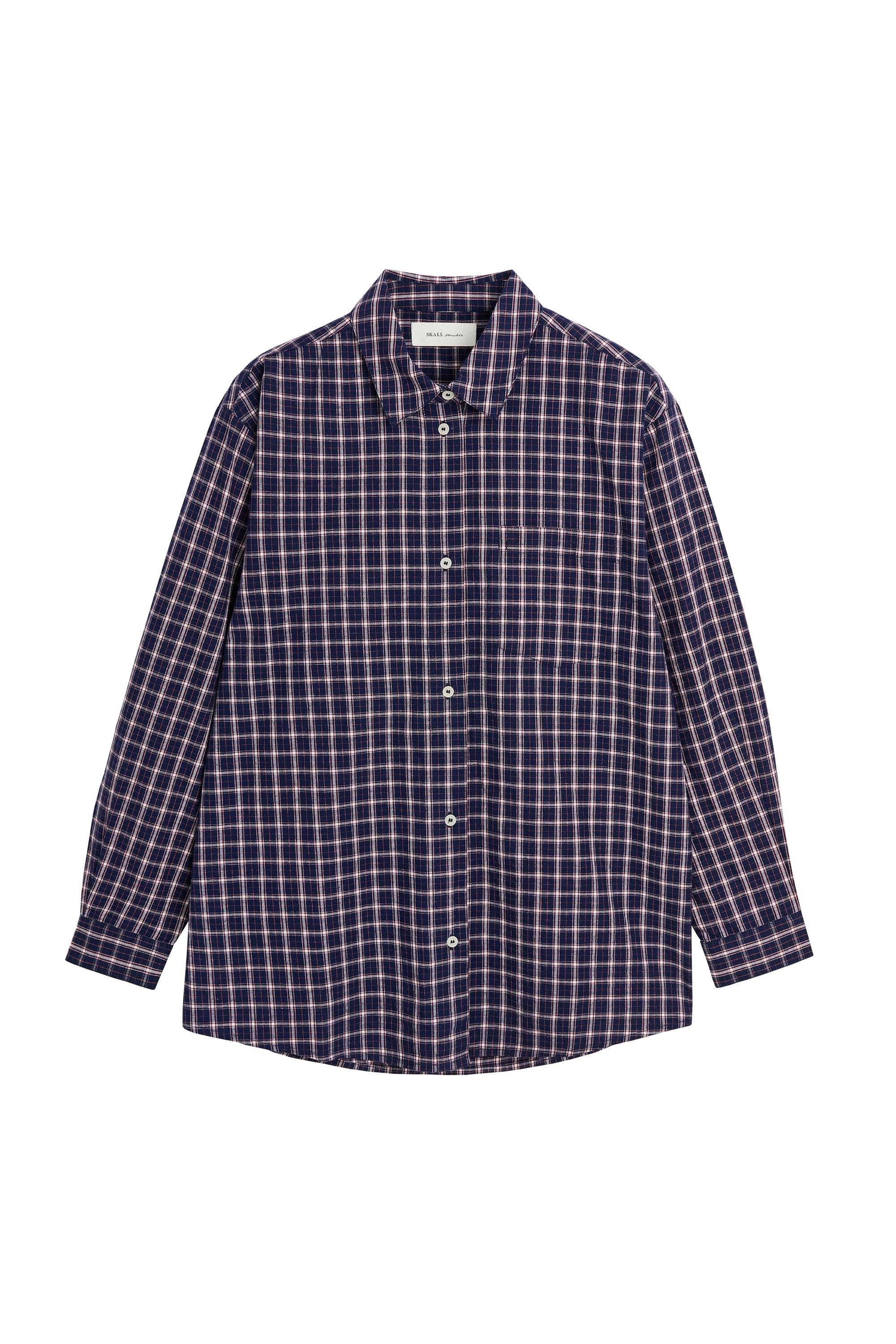 Edgar Shirt, Navy/White/Red check