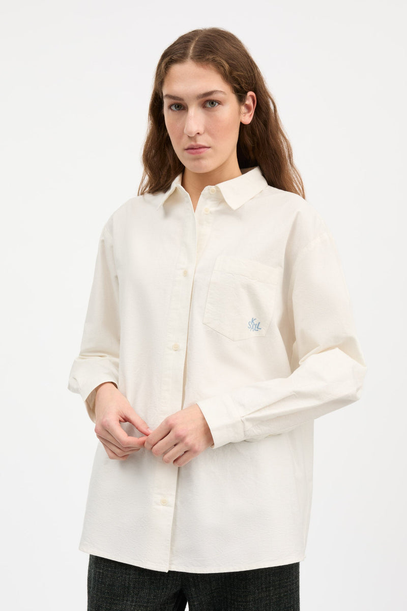 Skall Studio Edgar Shirt Oxford off white