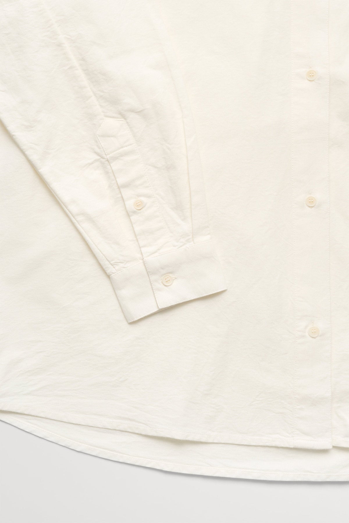 Skall Studio Edgar Shirt Oxford off white detalje