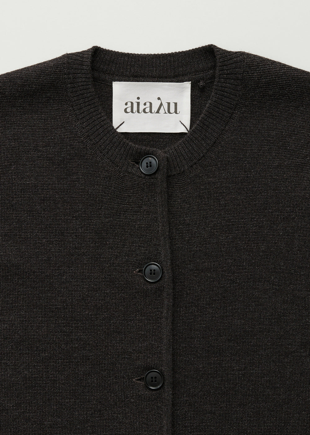 Elva vest - pure merino wool, Dark Brown Melange