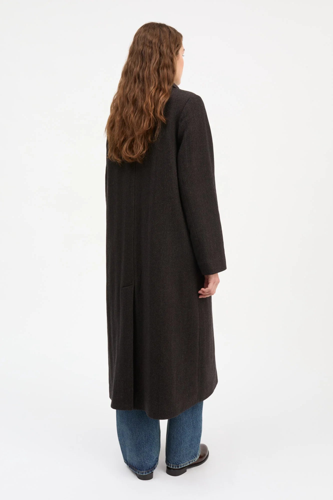 Ernest coat,  Brown herringbone