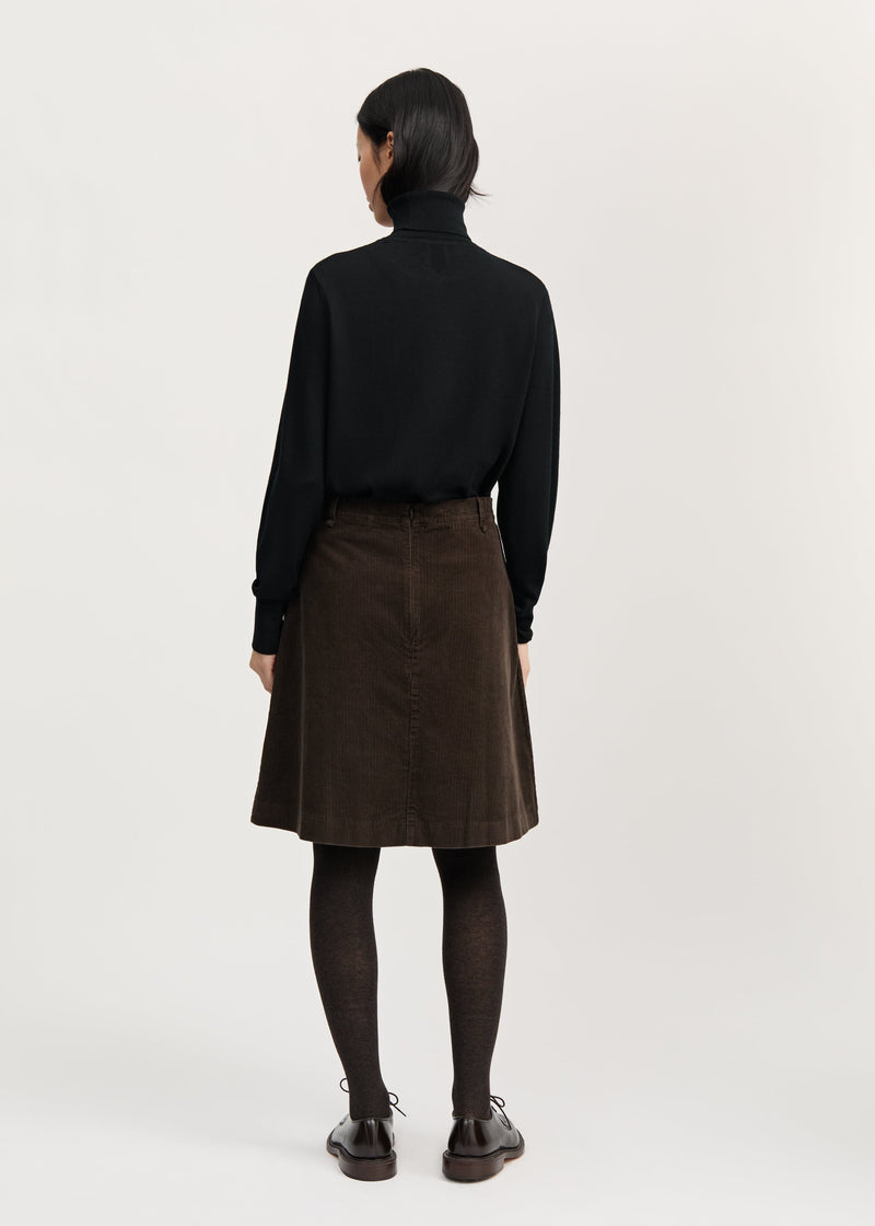 Estelle Skirt Short Corduroy Smokey Brown