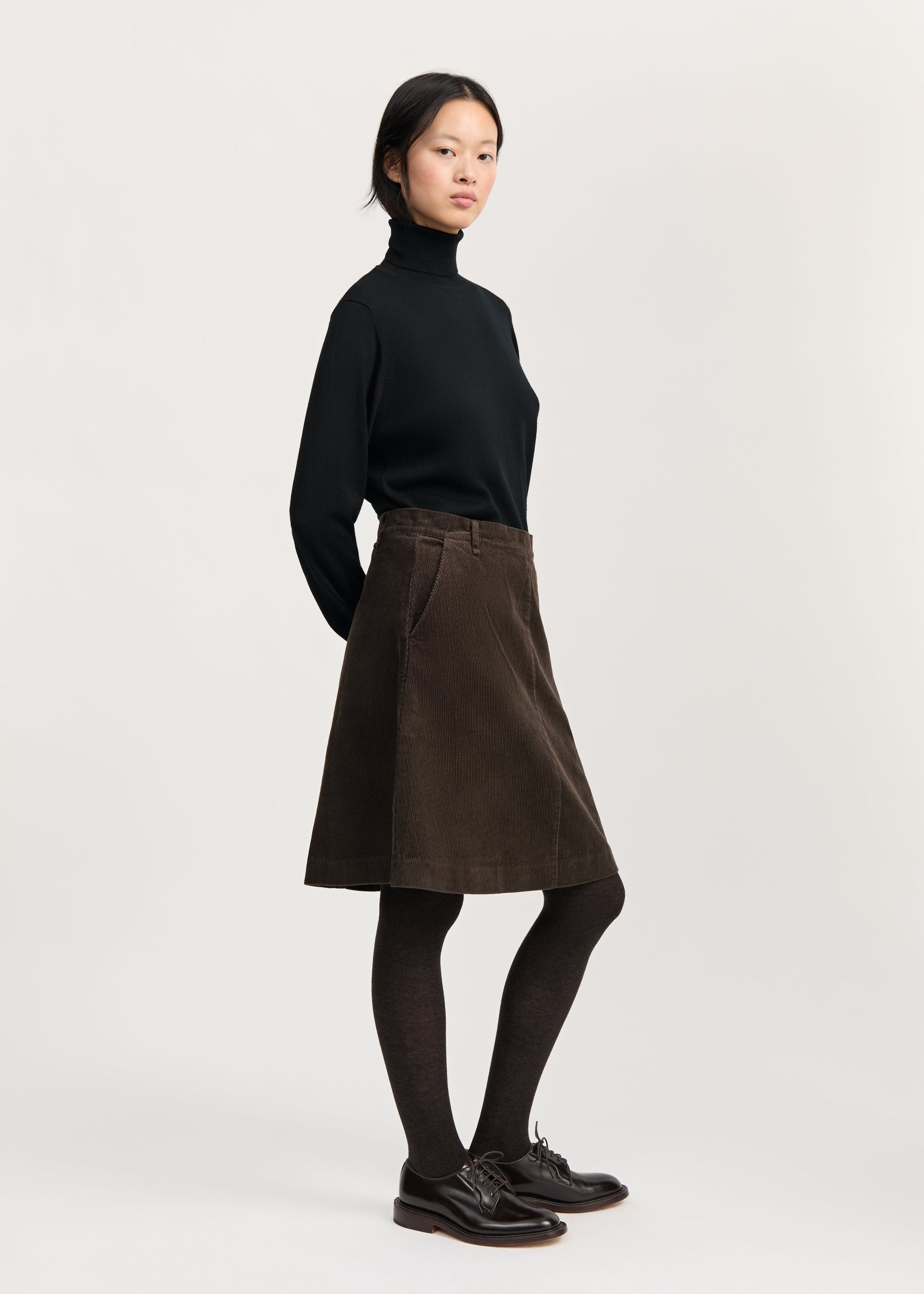 Estelle Skirt Short Corduroy Smokey Brown