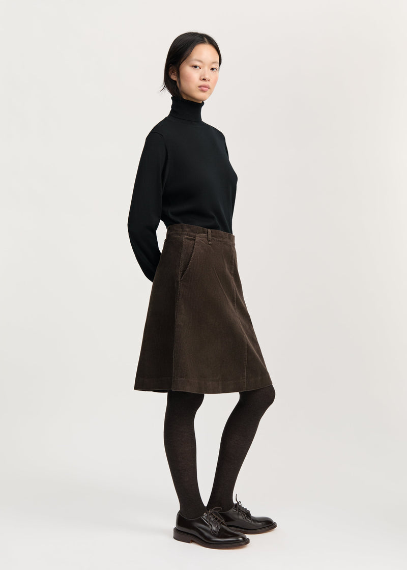Estelle Skirt Short Corduroy Smokey Brown