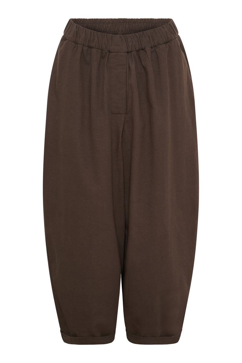 Flora barrel pant, Dark Brown