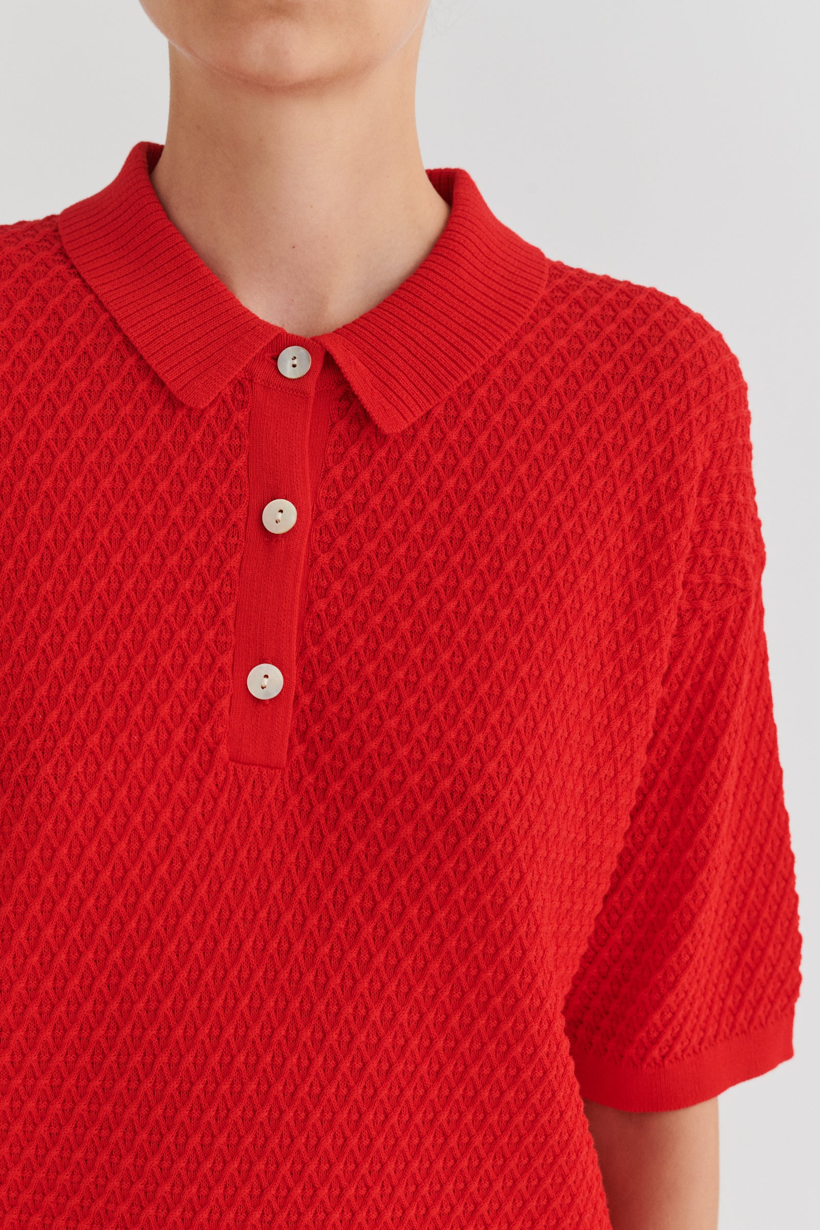High Twist Polo, Red