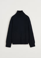 Farah sweater highland wool Black Navy
