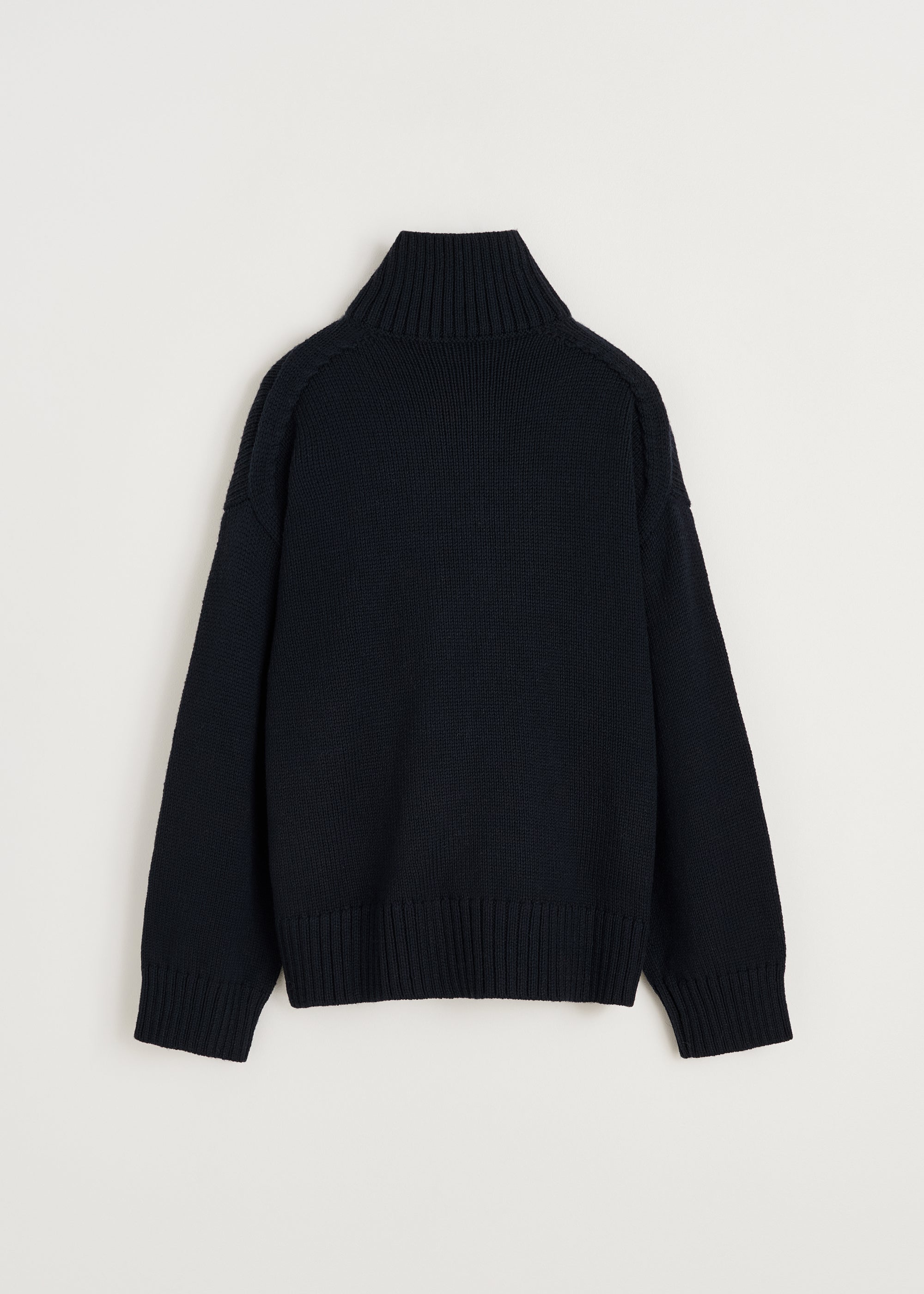 Farah sweater highland wool Black Navy